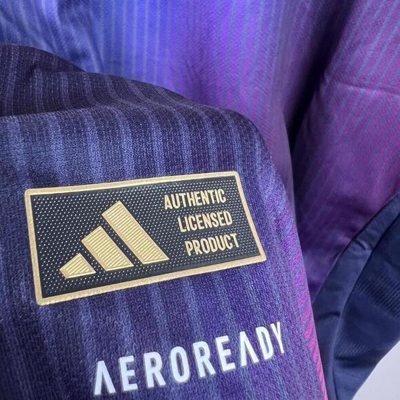 LA Galaxy 2025 Adidas Authentic Jersey XL Purple Herbalife MLS Soccer Shirt NWT - Picture 8 of 8